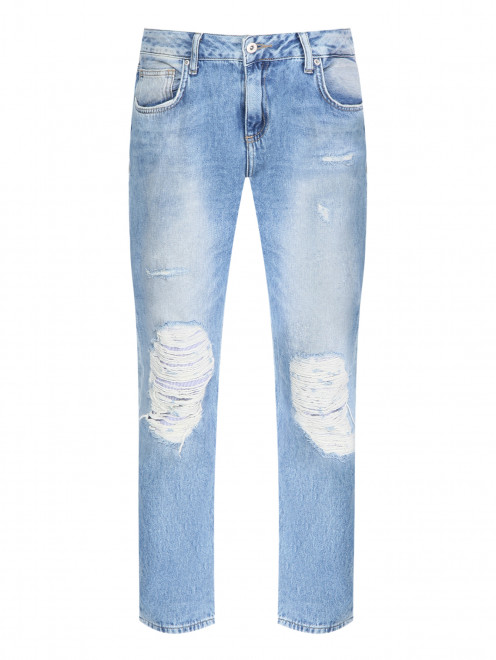 Укороченные джинсы с рваным эффектом Brian Dales - Общий вид