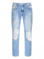 Укороченные джинсы с рваным эффектом Brian Dales  –  Общий вид