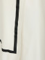 Платье-мини из шелка с контрастной отделкой Emporio Armani  –  Деталь1