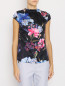 Блуза с цветочным узором Comma  –  МодельВерхНиз