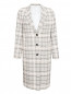Пальто из шерсти и хлопка с узором клетка Calvin Klein 205W39NYC  –  Общий вид