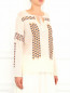 Блуза из хлопка с вышивкой Joie  –  Модель Верх-Низ