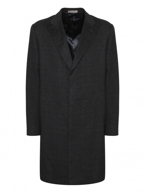 Пальто классического кроя из шерсти и ангоры - Общий вид