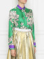 Блуза из шелка с цветочным принтом P.A.R.O.S.H.  –  МодельВерхНиз