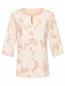 Блуза из смешанного хлопка с цветочным узором Per te by Krizia  –  Общий вид