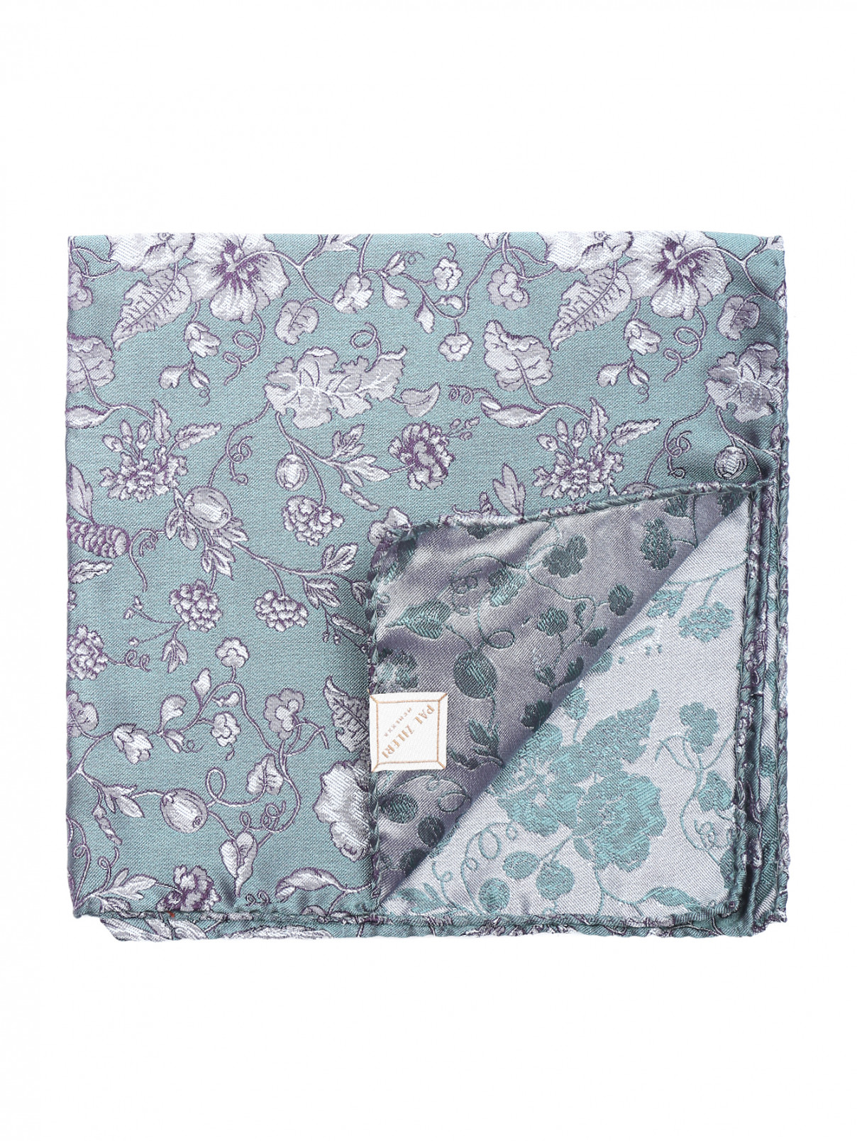 Карманный платок из шелка с узором Pal Zileri  –  Общий вид  – Цвет:  Узор