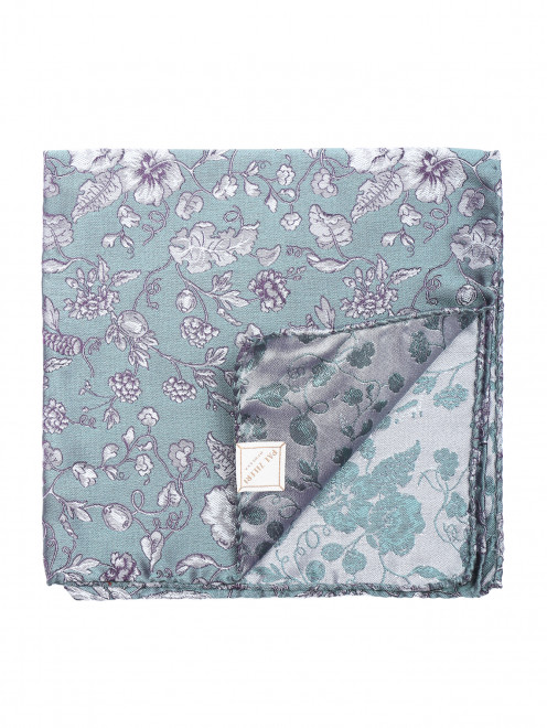 Карманный платок из шелка с узором  - Общий вид