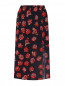 Юбка-миди из шелка с цветочным узором Markus Lupfer  –  Общий вид
