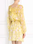 Шелковое платье-мини с цветочным узором Tara Jarmon  –  Модель Верх-Низ1