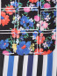 Блуза в полоску с цветочным узором Persona by Marina Rinaldi  –  Деталь1