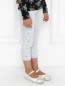 Укороченные джинсы с вышивкой Simonetta  –  Модель Верх-Низ