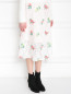 Кружевная юбка-миди декорированная вышивкой Manoush  –  МодельВерхНиз
