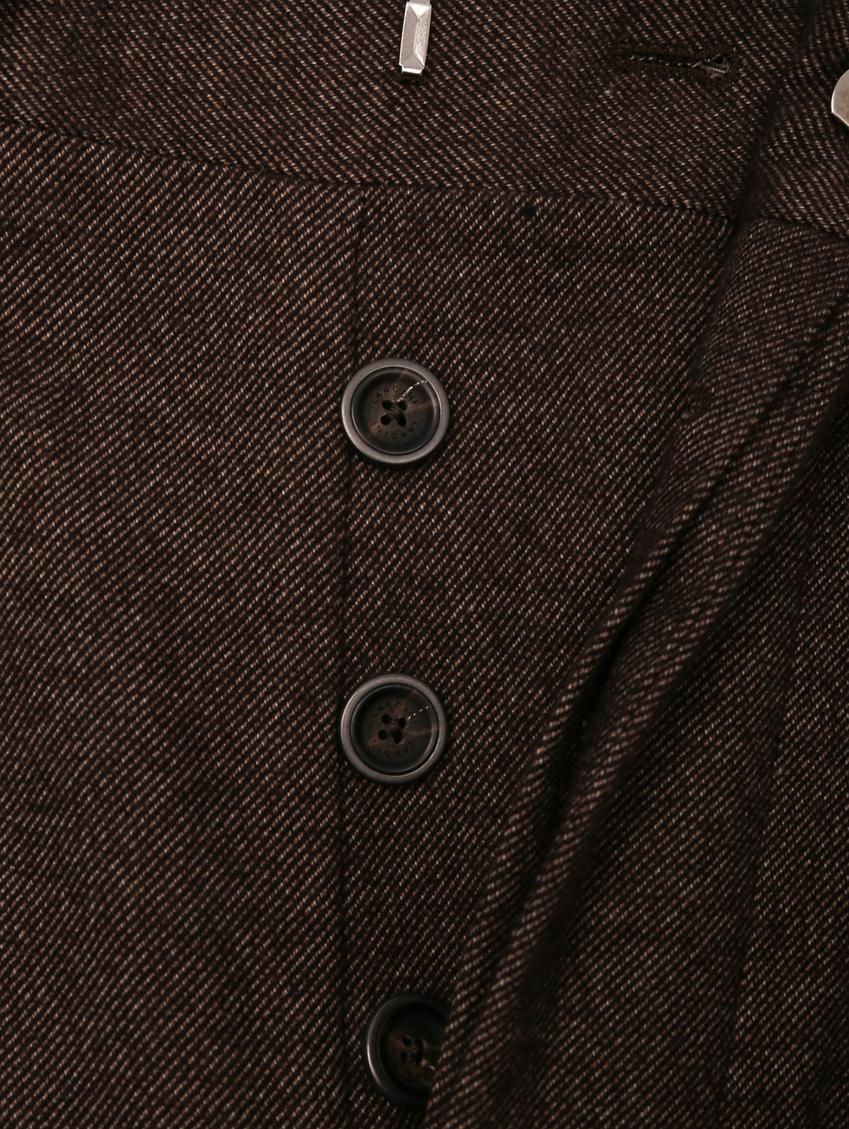 Брюки из хлопка с карманами LARDINI  –  Деталь1  – Цвет:  Коричневый