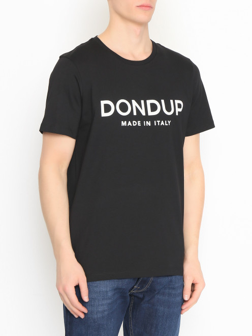 Футболка из хлопка с логотипом Dondup - МодельВерхНиз