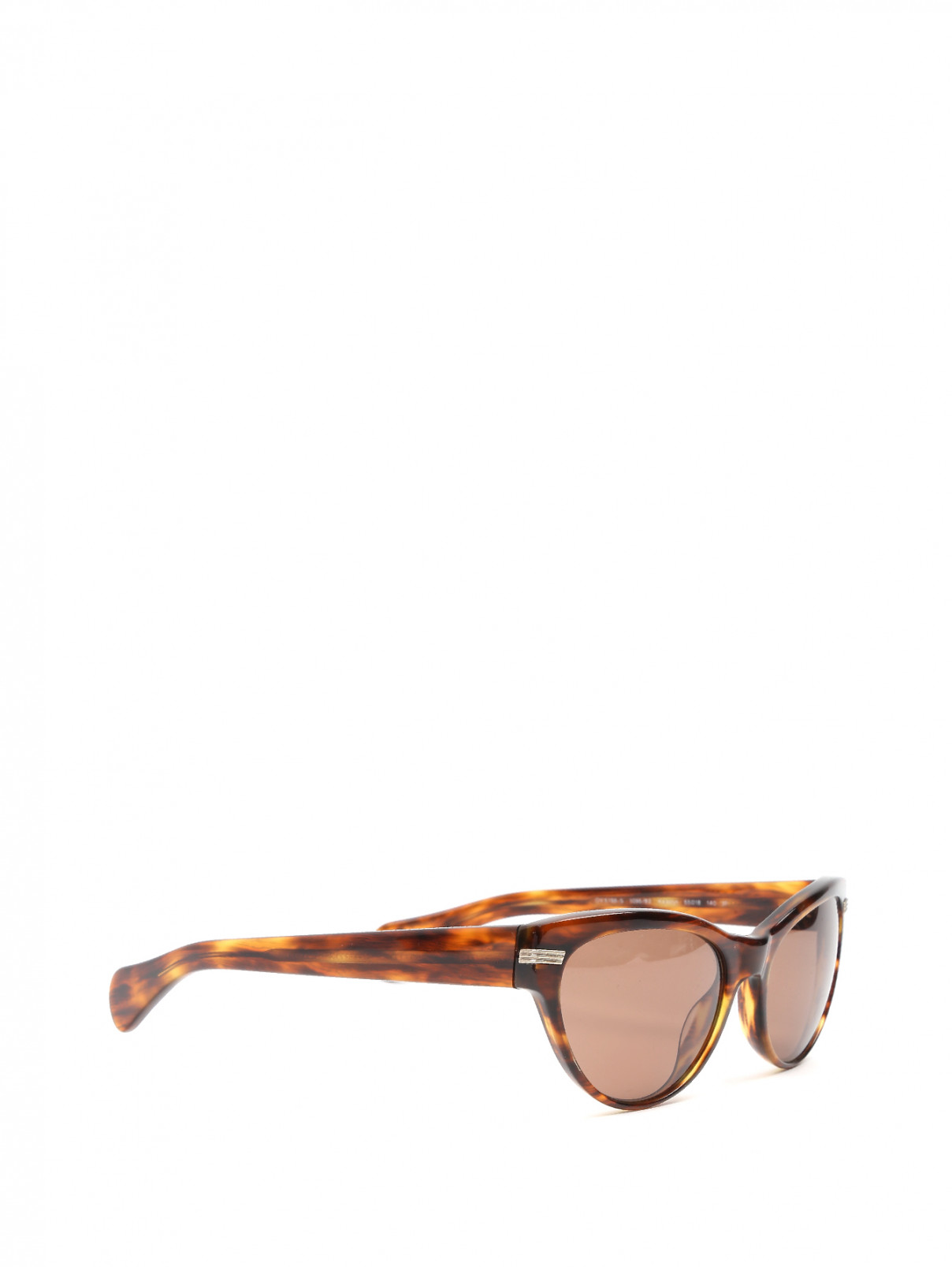 Солнцезащитные очки в пластиковой оправе с узором Oliver Peoples  –  Обтравка1  – Цвет:  Коричневый