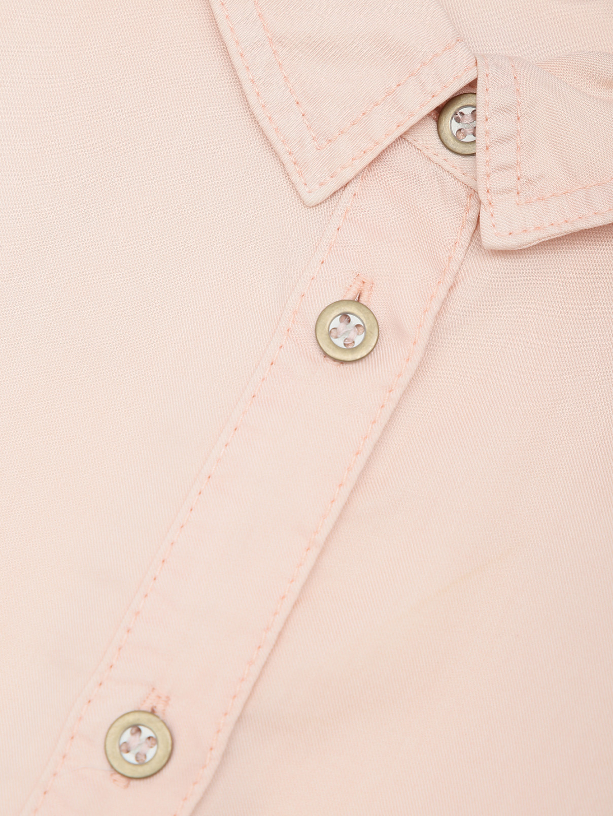 Рубашка на пуговицах с карманом Comma  –  Деталь  – Цвет:  Розовый