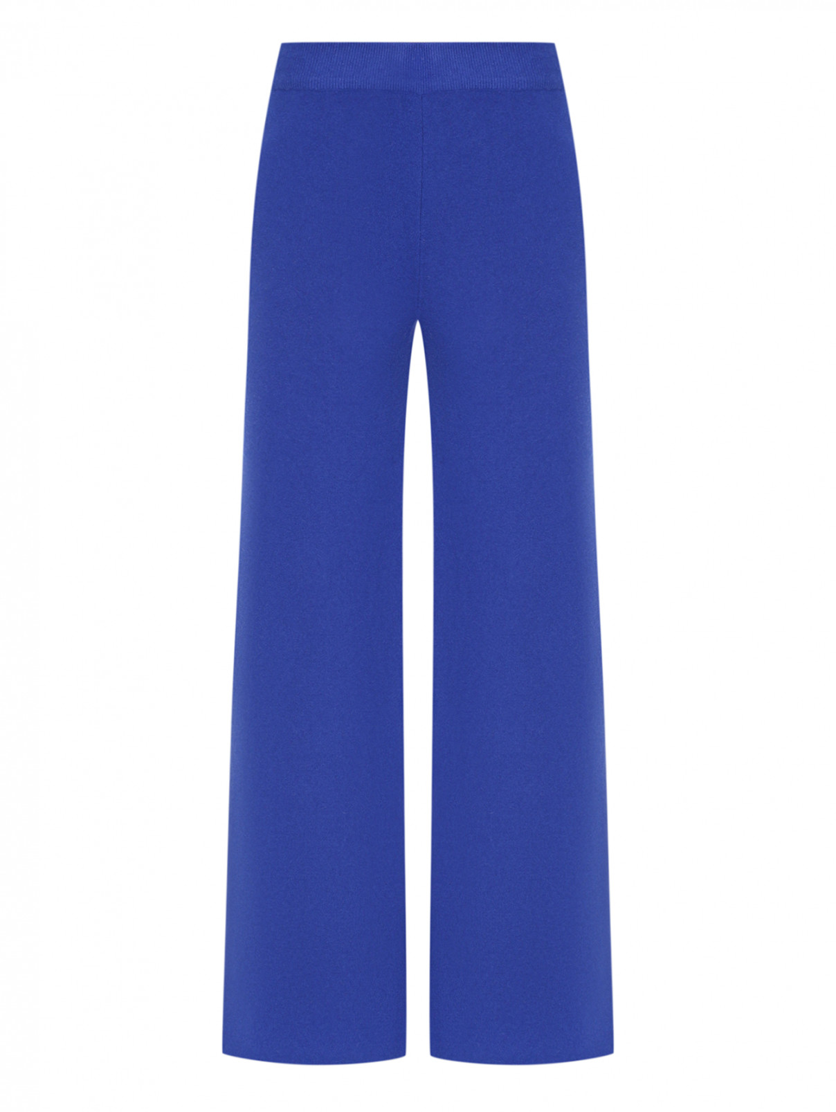 Широкие брюки на резинке из трикотажа Shade  –  Общий вид  – Цвет:  Синий