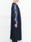 Пальто из шерсти декорированное пайетками Marina Rinaldi  –  МодельВерхНиз2