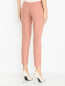 Брюки однотонные из вискозы со стрелками Max Mara  –  МодельВерхНиз1