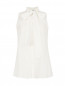 Блуза из хлопка и шелка с бантом Moschino Cheap&Chic  –  Общий вид
