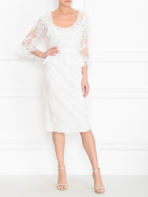 Платье миди из кружева Zuhair Murad - МодельОбщийВид