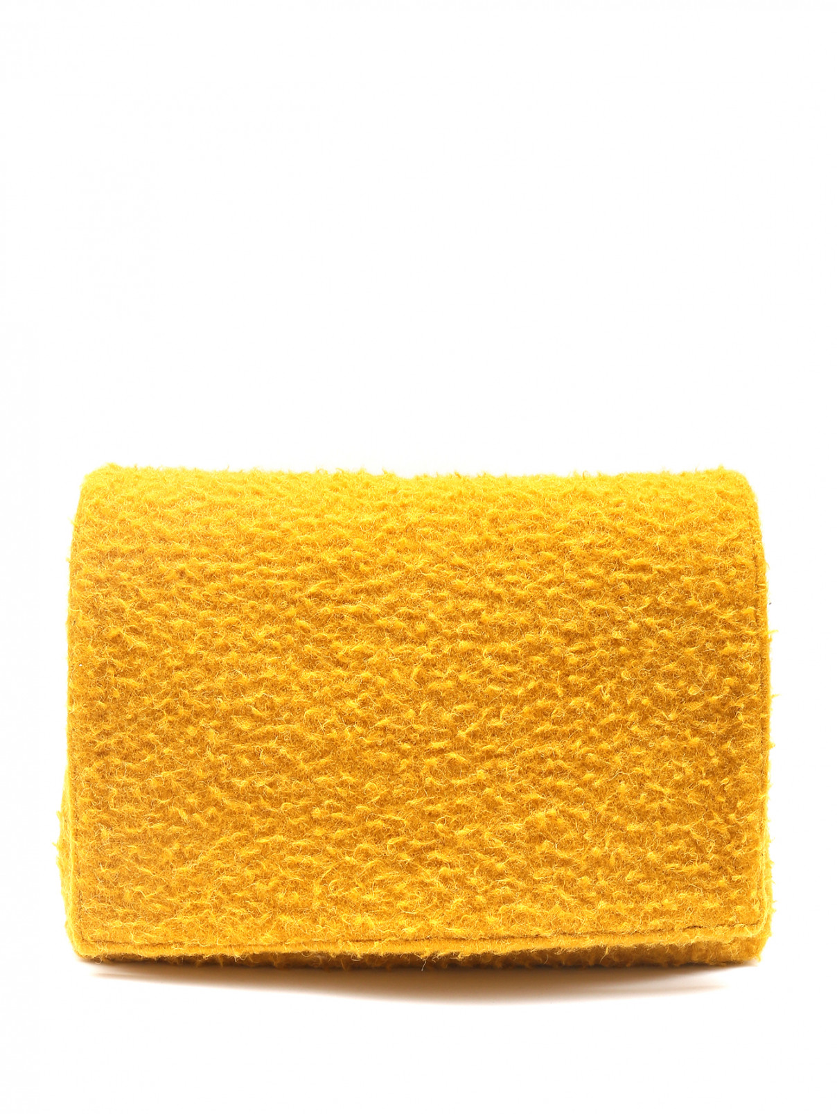 Сумка из текстиля на ремне Marina Rinaldi  –  Общий вид  – Цвет:  Желтый