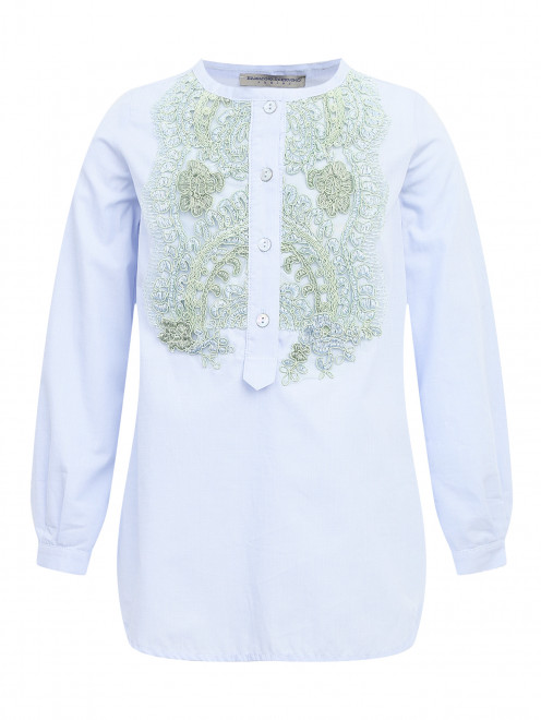 Блуза из хлопка с аппликацией Scervino Street - Общий вид
