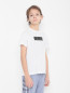 Хлопковая футболка с нашивкой Dolce & Gabbana  –  МодельВерхНиз