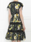 Платье-миди из хлопка с цветочным узором Jean Paul Gaultier  –  Модель Верх-Низ1