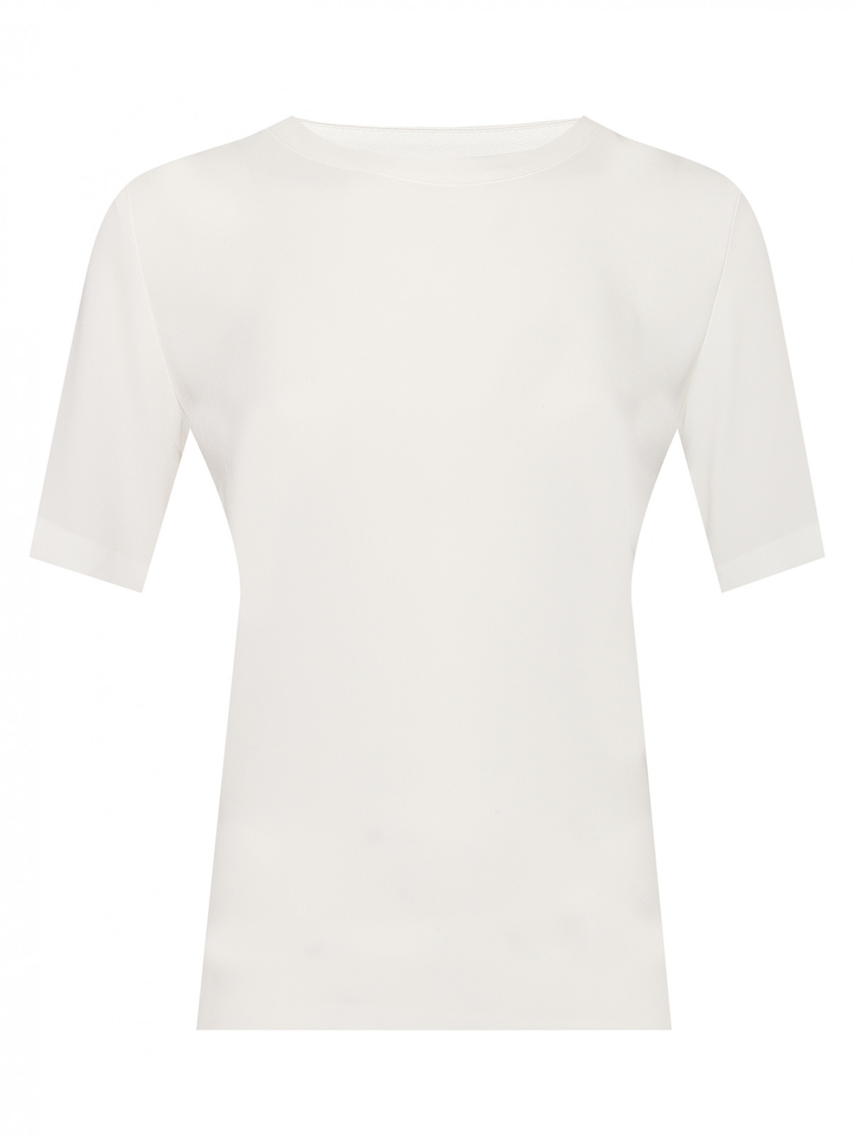 Блуза однотонная с коротким рукавом Windsor  –  Общий вид