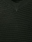 Джемпер  фактурной вязки с V-образным вырезом Marina Sport  –  Деталь