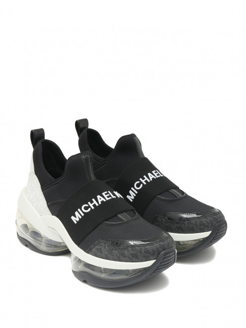 Комбинированные кроссовки с логотипом Michael by MK - Общий вид