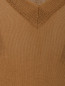Джемпер из  смесовой шерсти с V-образным вырезом Marina Sport  –  Деталь