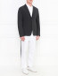 Однобортный пиджак из шерсти и шелка Emporio Armani  –  Модель Общий вид