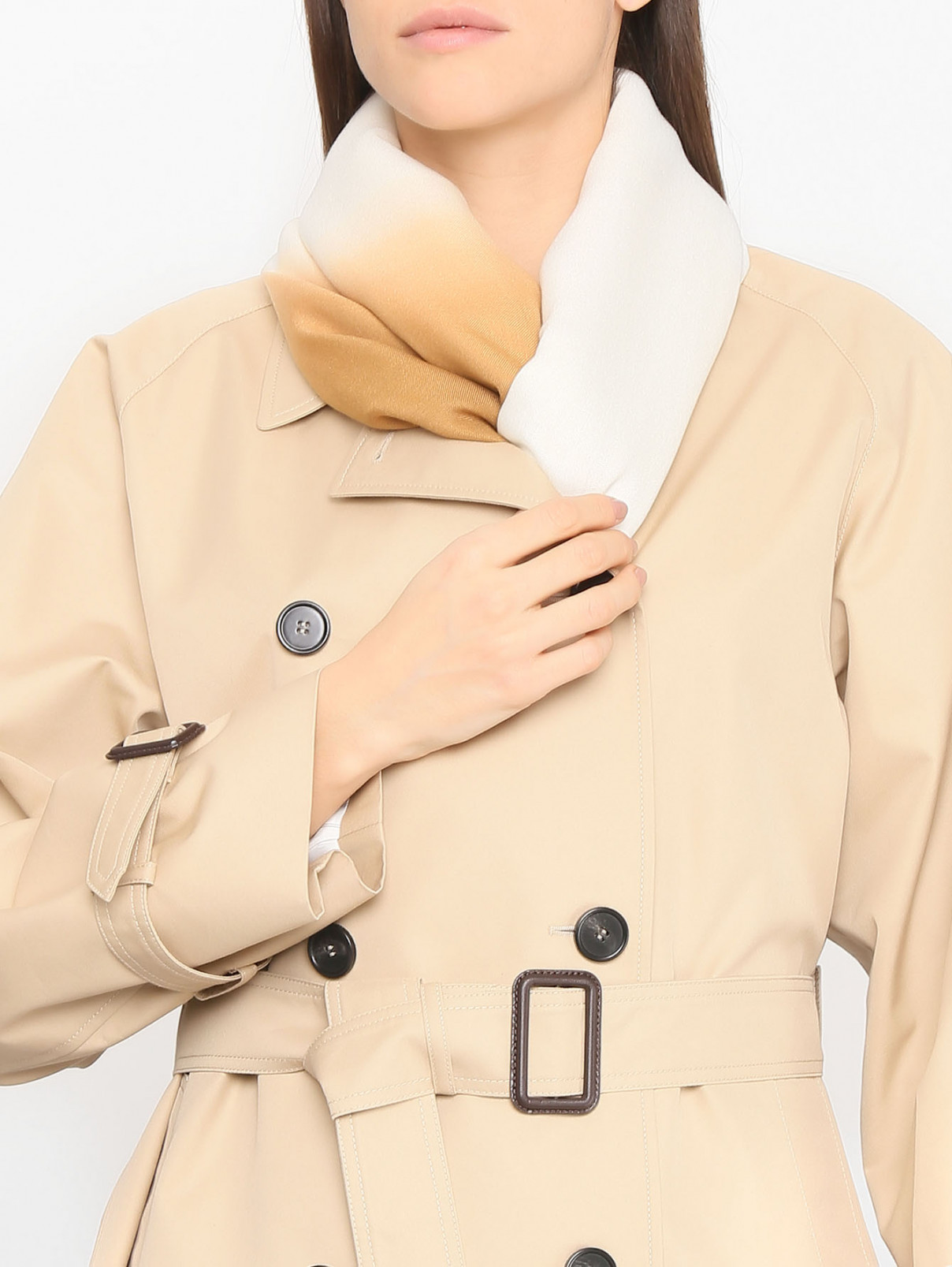 Шарф с эффектом деграде Weekend Max Mara  –  МодельОбщийВид  – Цвет:  Узор