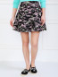 Хлопковая юбка с принтом Love Moschino  –  Модель Верх-Низ
