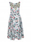 Платье-миди из хлопка с узором и аппликацией Antonio Marras  –  Общий вид