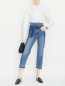 Комбинированные джинсы с поясом Max&Co  –  МодельОбщийВид