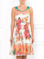 Платье из смешанного хлопка с цветочным узором Antonio Marras  –  Модель Верх-Низ