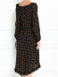 Платье из шелка асимметричного кроя с узором Etro  –  МодельВерхНиз1