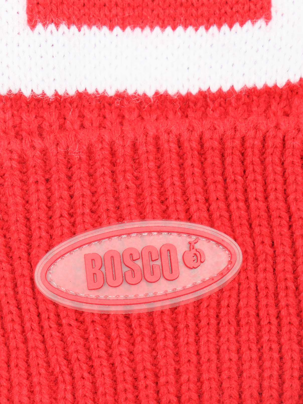 Варежки с контрастным узором BOSCO  –  Деталь1  – Цвет:  Красный