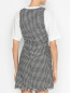 Платье-мини из смешанной шерсти с узором "гусиная лапка" Max&Co  –  МодельВерхНиз1