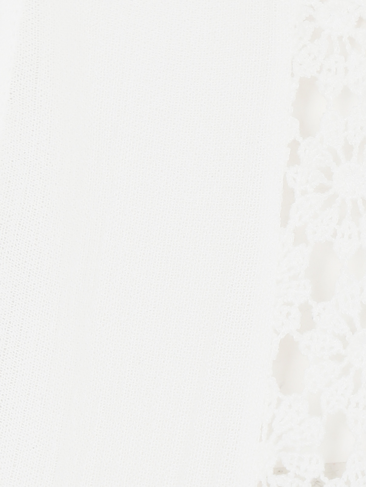 Платье из хлопка с карманами Veronique Branquinho  –  Деталь1  – Цвет:  Белый