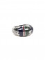 Серебряное кольцо с контрастной цветочной гравировкой Kenzo  –  Общий вид