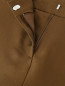 Укороченные брюки из шелка с боковыми карманами Emporio Armani  –  Деталь1