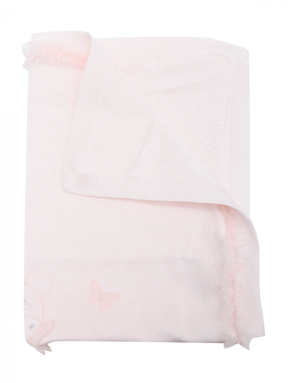 Плед хлопковый в подарочной упаковке Bimbalo  –  Общий вид  – Цвет:  Розовый