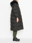 Стеганое пуховое пальто с карманами Luisa Spagnoli  –  МодельВерхНиз2