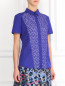 Рубашка из хлопка с перфорацией Peter Pilotto  –  Модель Верх-Низ