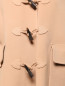 Пальто из шерсти и кашемира с накладными карманами Jil Sander  –  Деталь