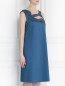 Платье прямого кроя из хлопка Alberta Ferretti  –  Модель Верх-Низ